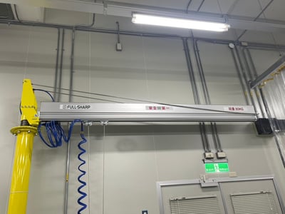 Cầu trục xoay khí nén tool kẹp gắp bao nguyên liệu - ảnh 11