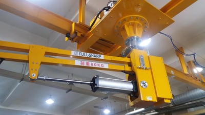 Tay nâng trợ lực khí nén trượt trên dầm H trong nhà máy - ảnh 7