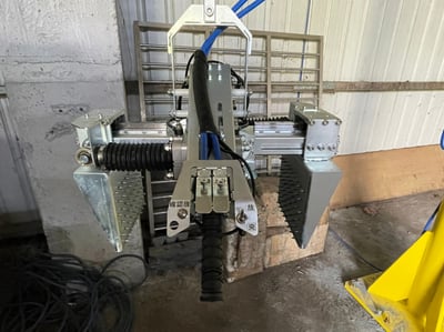 Cầu trục xoay khí nén 200 kg kèm tool kẹp khối kim loại - ảnh 5