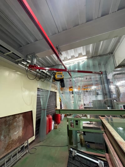 Cầu trục xoay thanh ray 5T treo trần cho trạm làm việc - ảnh 10