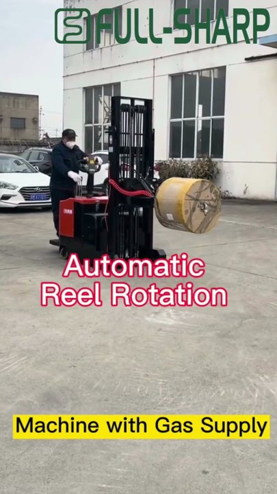 Xe nâng điện: Nâng hạ cuộn nguyên liệu, cuộn giấy - Electric forklift