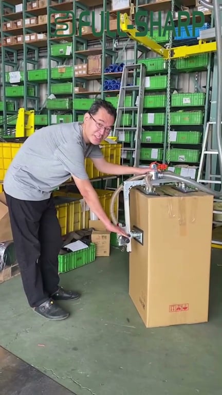 Hút chân không nâng thùng carton kích thước lớn