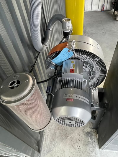Cầu trục xoay ray nhôm treo bộ hút Anver hút bao khối cao su - ảnh 14