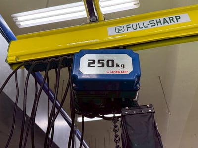 Thanh ray 500 kg treo trần và palang điện COMEUP 250 kg - ảnh 9
