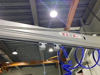 Pneumatic Jib Crane with Plastic Tray Hook Tool - ảnh 13