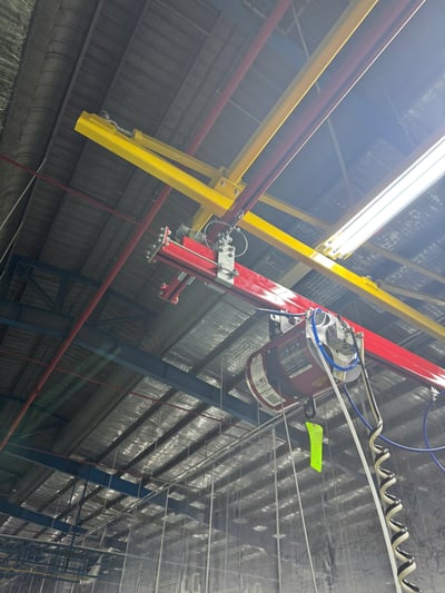 Bộ khung một cột gác ray 5T 200 kg cho nhà máy ắc quy - ảnh 7
