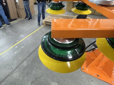 Articulating Jib Crane with Horizontal Pneumatic Hoist for Carton Box Lifting - ảnh 17