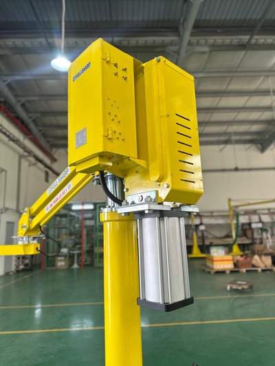 Tay nâng trợ lực khí nén nâng phôi vào máy phay tiện CNC - ảnh 46