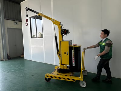 Xe cẩu mini 400 kg đẩy tay di động - ảnh 6