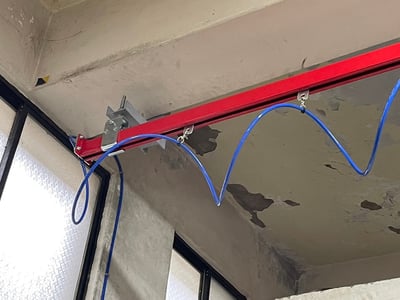 Thanh ray 5T treo trần lắp palăng khí nén ENDO - ảnh 5