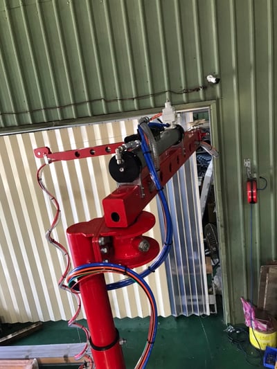 Lifts All Articulating Jib Crane on Round Mobile Base with Vacuum Lifter for Cartons - ảnh 9