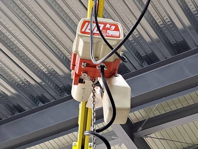 Cầu trục xoay treo palăng điện KITO dạng kéo tay - ảnh 5