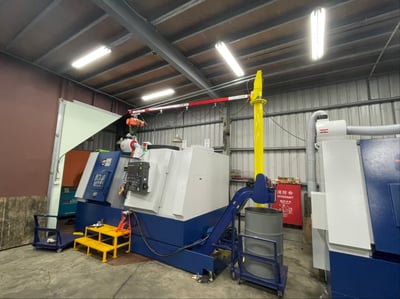 Cầu trục xoay thanh ray 5T treo pa lăng điện tại trạm thao tác - ảnh 3