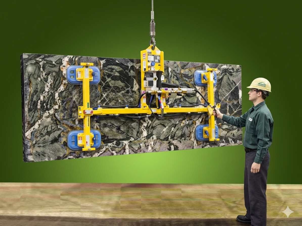 Powered tilter vacuum lifter