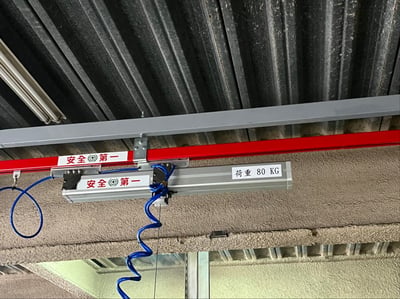Thanh ray 5T 200kg treo air balancer và tool kẹp cuộn - ảnh 11