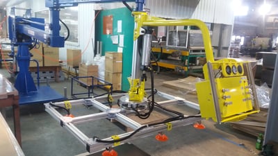 Tay nâng trợ lực khí nén hút tấm và lật dọc tải 150 kg - ảnh 8