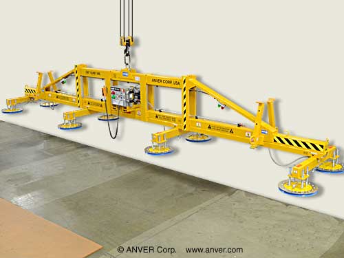 ANVER E1840M8-370AD-4/56FX eight pad electric powered vacuum lifter