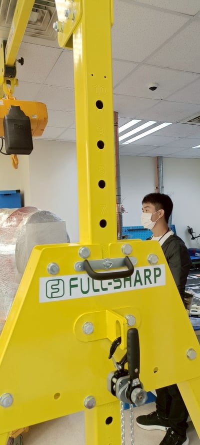 Cổng trục 500 kg đẩy tay treo palang điện cho nhà xưởng - ảnh 16