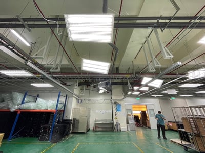 Tuyến thanh ray nhôm treo trần với máy hút thùng giấy Lifts All - ảnh 21