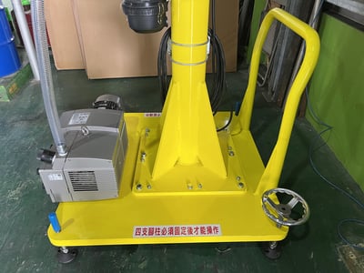 Cầu trục xoay ray nhôm đế di động hút chân không thùng giấy - ảnh 3