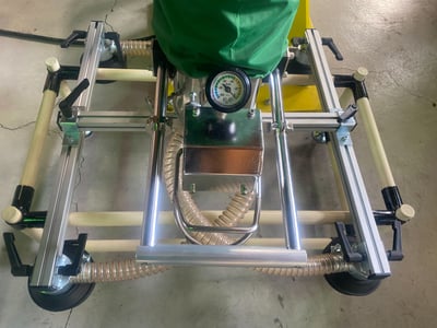 Cầu trục xoay treo thiết bị nâng chân không hút thùng giấy - ảnh 10