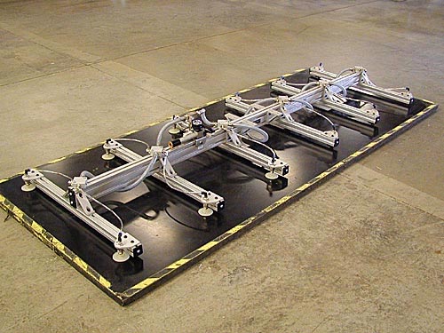 ANVER LF15M12-86-6/30 with JB30HDEGL: lifting & handling sheet and plate 10 ft x 4 ft (3 m x 1.2 m) weighing up to 150 lb (68 kg)