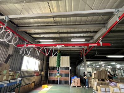 Thanh ray 5T tải 200 kg treo thiết bị nâng chân không hút thùng - ảnh 6