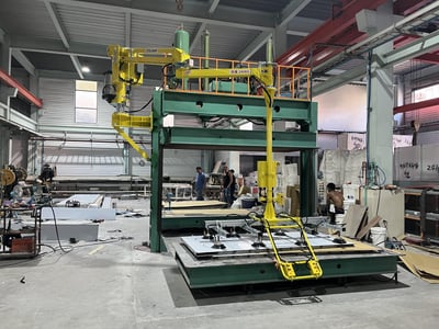 Tay nâng trợ lực treo cột, đầu hút chân không nâng tấm thép - ảnh 16