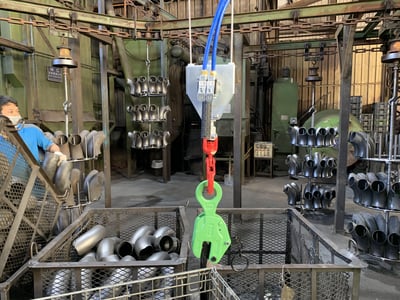 Pneumatic Jib Crane with Clamping System for Lifting Steel Pipes - ảnh 12