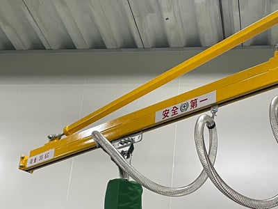 Cầu trục xoay thanh ray nhôm và bộ hút chân không thùng giấy - ảnh 7