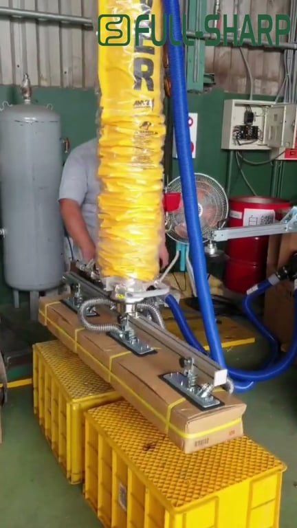 Hút chân không nâng thùng carton dài