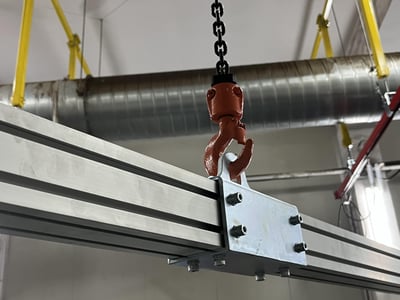 Overhead Rail and Electric Hoist for Lifting Material Rolls - ảnh 11