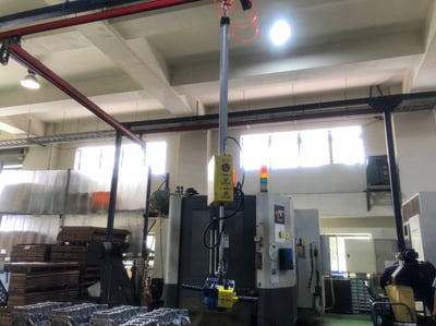 Articulating Jib Crane with Horizontal Air Hoist and Pneumatic Cylinder - ảnh 10