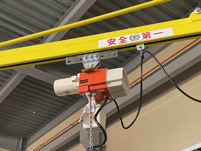 Cầu trục xoay treo pa lăng điện KITO thao tác kéo tay - ảnh 7