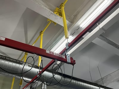 Overhead Rail and Electric Hoist for Lifting Material Rolls - ảnh 19