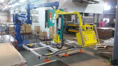 Tay nâng trợ lực khí nén hút tấm và lật dọc tải 150 kg - ảnh 6
