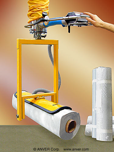 Ống hút chân không ANVER VT160 nâng cuộn nhựa, có bộ lật thủ công