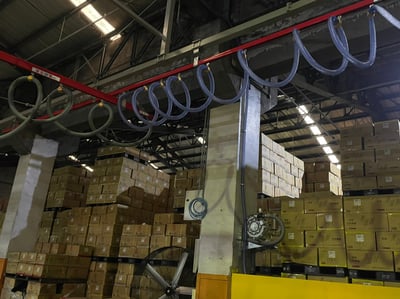 Thanh ray 5T treo trần kết hợp ống hút chân không Anver - ảnh 11