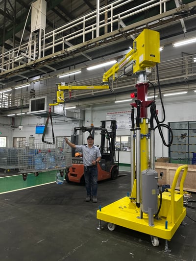 Tay nâng trợ lực di động 120 kg có cột chỉnh chiều cao - ảnh 2