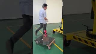 Xe cẩu điện mini 400kg di động trong nhà xưởng