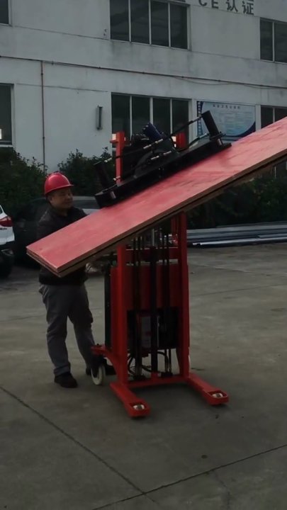 Xe nâng kẹp - Xe nâng điện kẹp tấm thép lớn - Thiết bị nâng hạ kẹp tấm kim loại xoay 90 độ