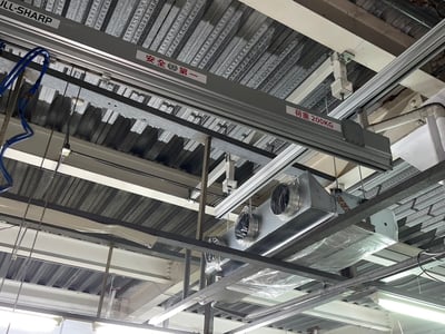 Thanh ray nhôm treo trần, cầu trục khí nén tay cầm cảm ứng lực - ảnh 8
