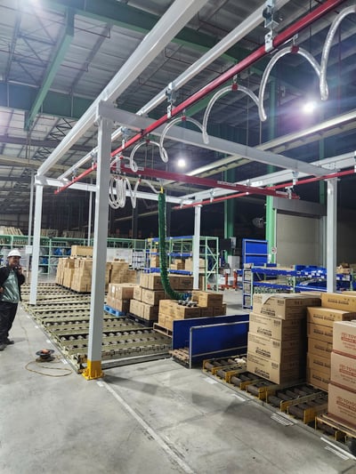 Bộ khung thanh ray 5T và ống hút chân không hút thùng giấy - ảnh 5