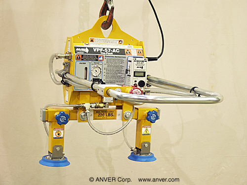 ANVER VPF-57-AC với 76400412: nâng hạ vật kín khí có trọng lượng đến 220 lbs (100 kg)
