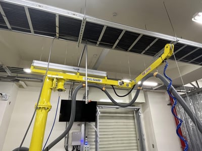 Cầu trục xoay air balancer, bơm ANVER hút bao và thùng giấy - ảnh 8