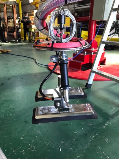 Lifts All Articulating Jib Crane on Round Mobile Base with Vacuum Lifter for Cartons - ảnh 5