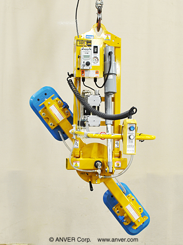 ANVER ET75M2-48-918MR electric powered vacuum lifter with powered tilt and manual rotation