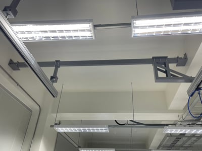 Thanh ray nhôm treo cầu trục khí nén 200 kg cảm ứng lực - ảnh 23