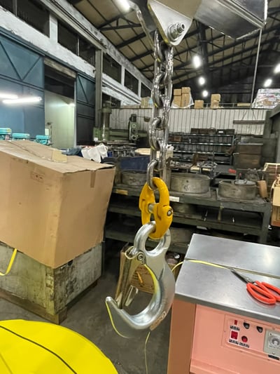 Cầu trục xoay khớp nối khí nén móc hai đầu - ảnh 3