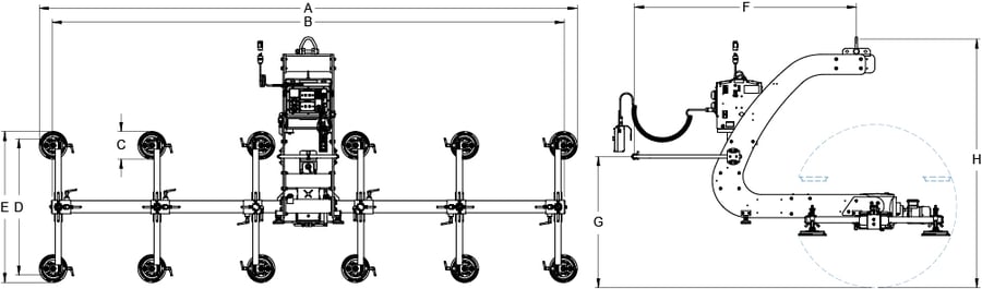 Bản vẽ kích thước ANVER EF80M12-166C180